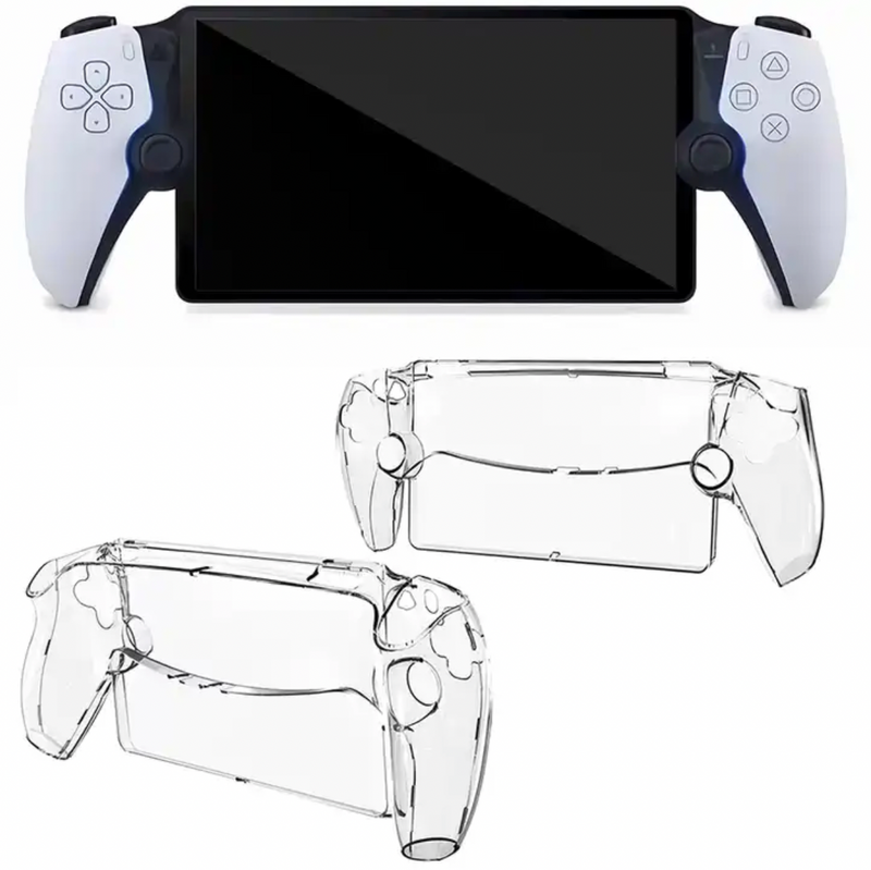 Portable Transparent Crystal Hard PC Protective Carrying Skin Shell Cover Case for PS5 Playstation 5 Portal Game Player Remote