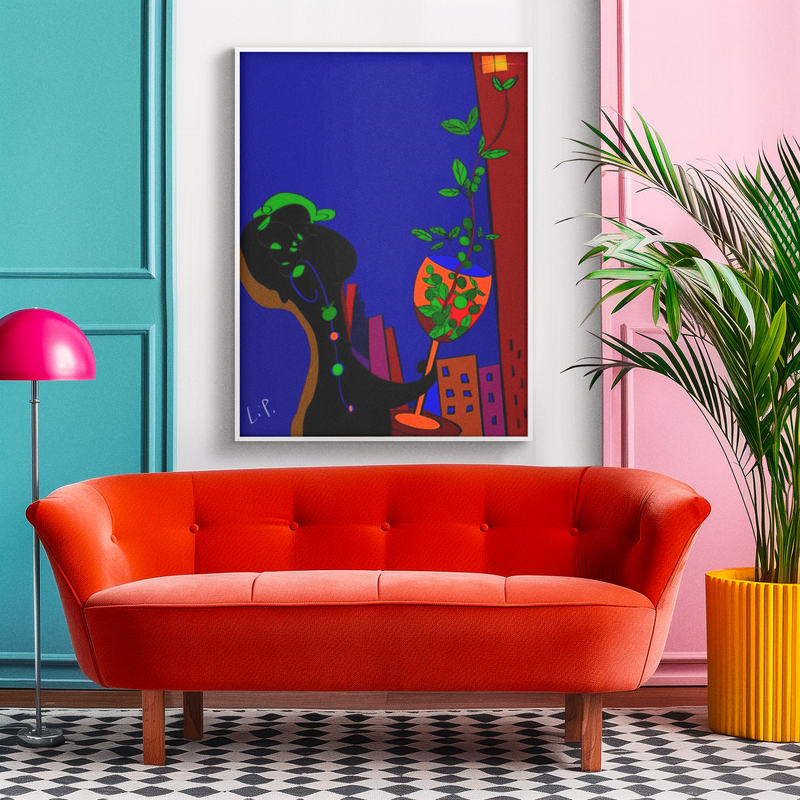 "Green plum" Art Insulated Tumbler