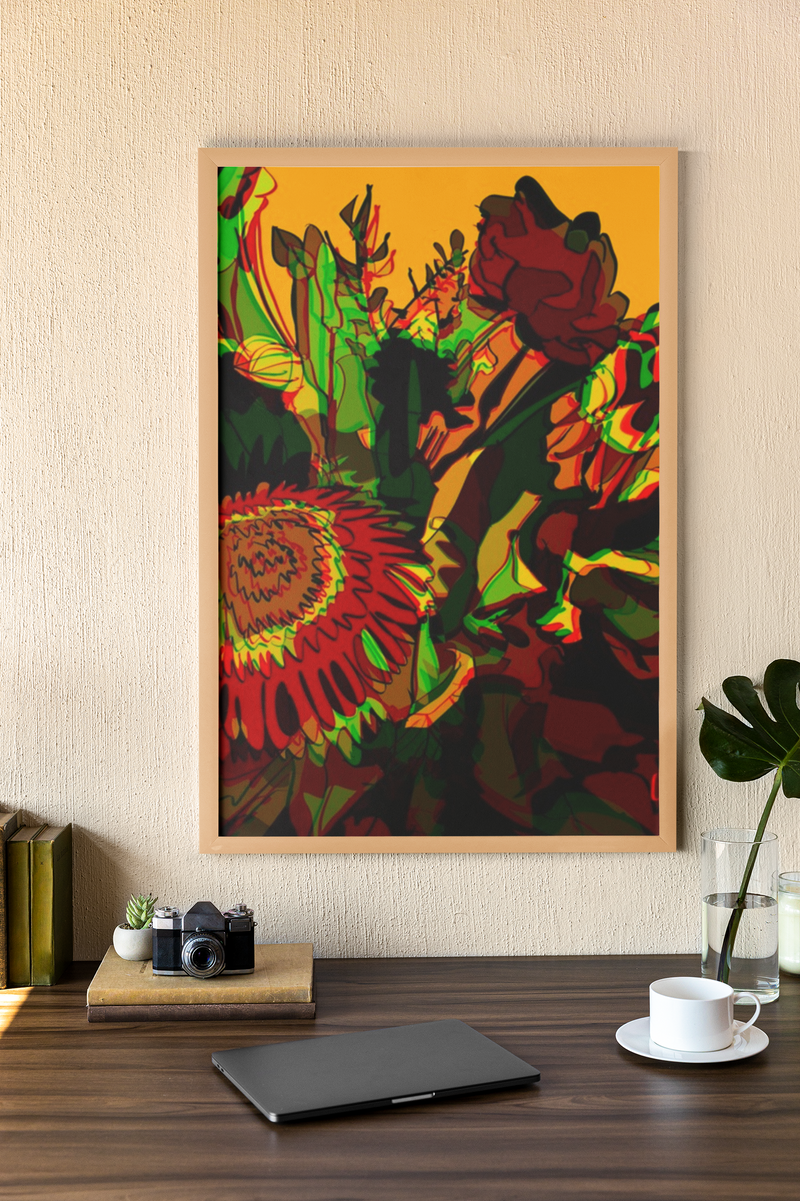 "Blooming" Art Insulated Tumbler