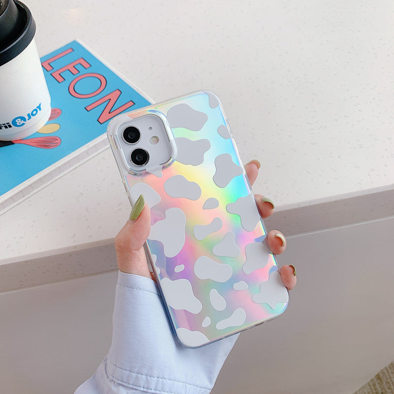 Velvet Caviar Designed For iPhone 14 Ladies Case [10ft Drop Test] Built-in Magnet Compatible MagSafe - Cute Phone Case - Microfiber Protective Liner (Holographic Blue Marble)