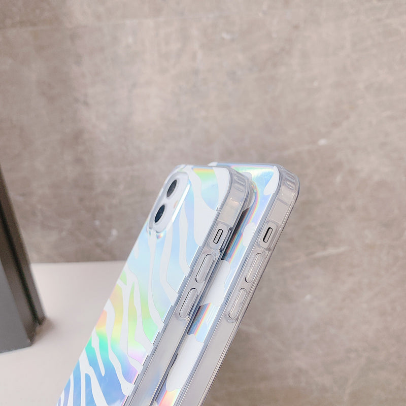 Velvet Caviar Designed For iPhone 14 Ladies Case [10ft Drop Test] Built-in Magnet Compatible MagSafe - Cute Phone Case - Microfiber Protective Liner (Holographic Blue Marble)