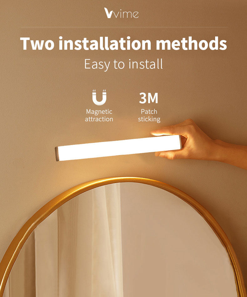 Built-in Lithium Battery.Wireless Motion Sensing 20 LED Closet Lights. Rechargeable USB. Magnetic, Portable, Magnetic, Easy to Install. for Kitchen/Cabinet/Closet/Stairs.