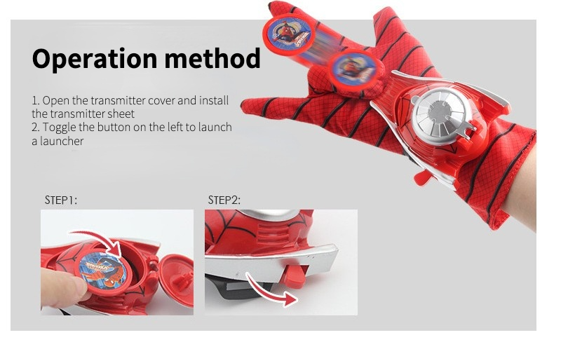 Spider-Man Shooters for Kids Props Decorate  Shooters Cosplay Superhero Launcher
