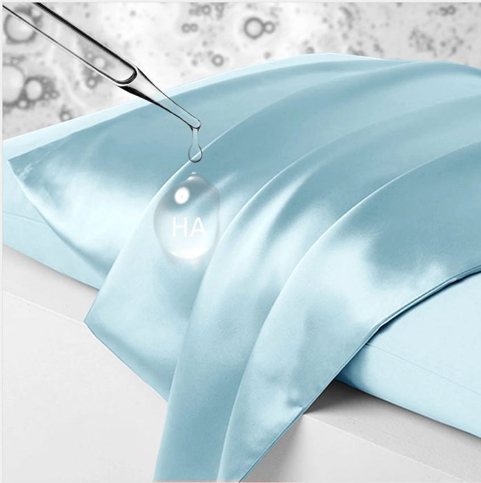 pure mulberry zipped silk pillowcase with hyaluronic acid