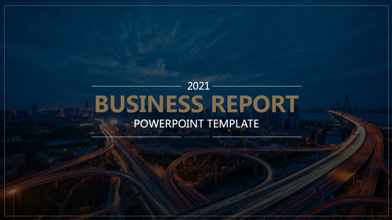 【BUSINESS REPORT】POWERPOINT TEMPLATE