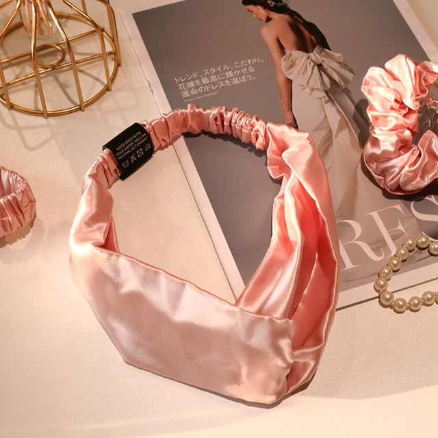 100%  silk hairband