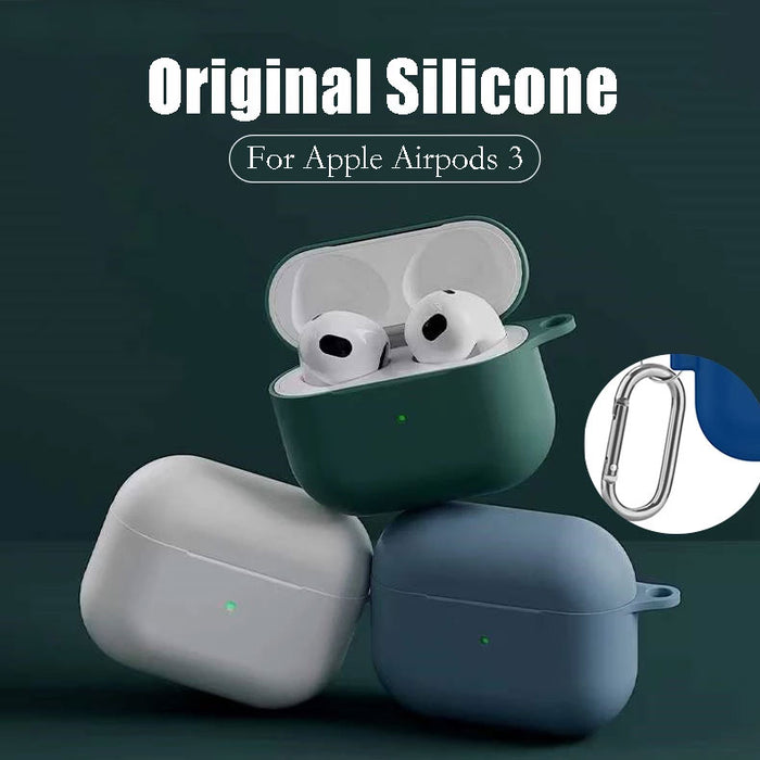 Original Soft Liquid Silicone Case for Apple AirPods 3 Airpods Pro Wireless Bluetooth Earphone Cover