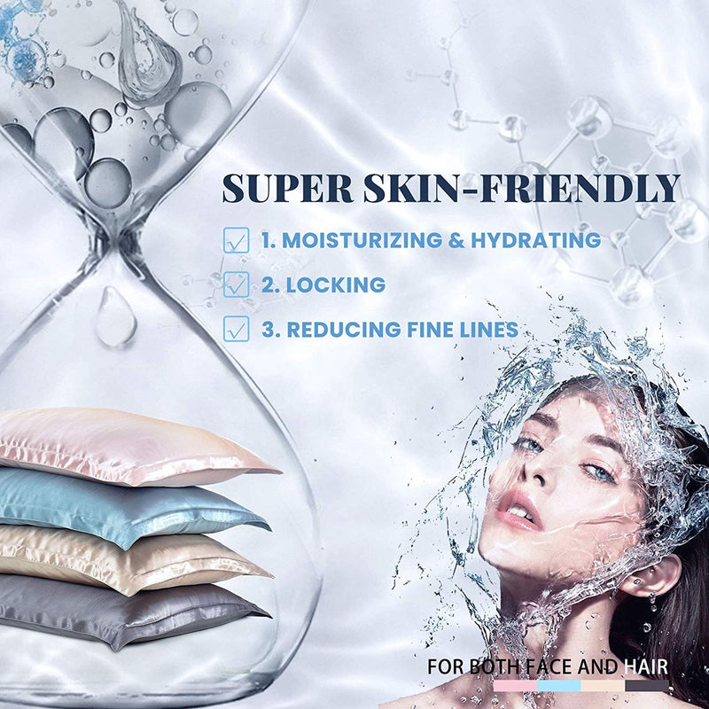 pure mulberry zipped silk pillowcase with hyaluronic acid