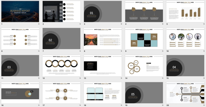 【BUSINESS REPORT】POWERPOINT TEMPLATE