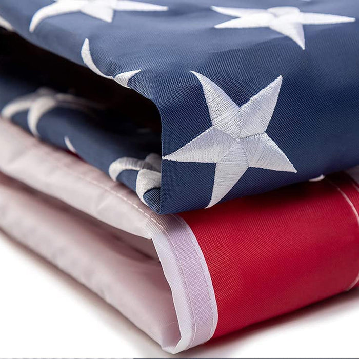 3X5ft 210D High Quality Polyester Embroidered American Flag