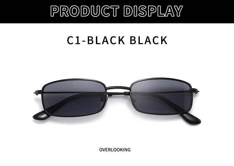 【Buy One Get One】Personality small frame square frame sunglasses Fashion retro sunglasses
