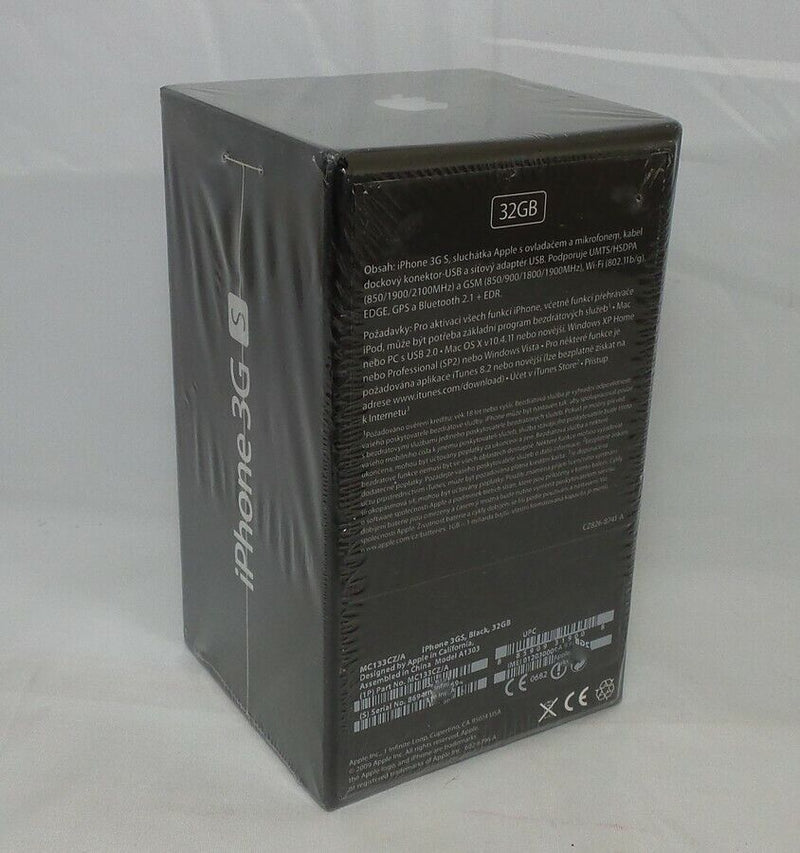 For Collectors Only - Factory Sealed Apple iPhone 3GS 32GB - Black (MC133CZ/A)