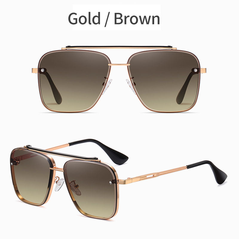 Sunglasses Men and Women Driving Polarized Retro Square Fashion Aviator Sunglasses Classic Trend