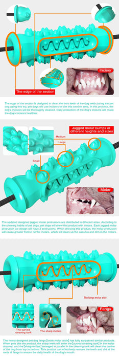 Pet Dog Chew Toy Puppy Dumbbell Molar Toy Clean Teeth Dog Ball Pet Play Funny Supplies