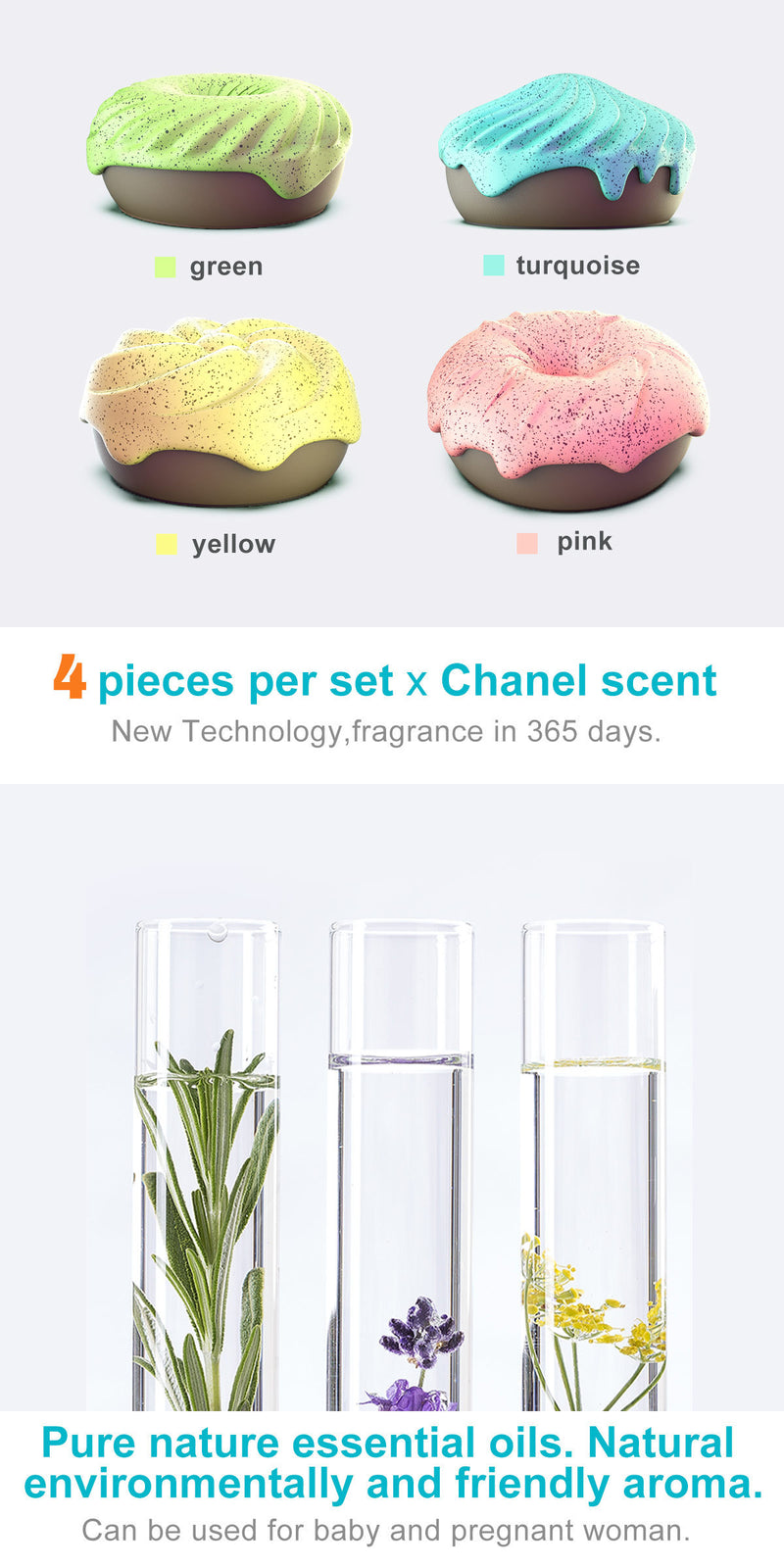 4 Piece Pet Deodorant Aromatherapy Solid Cat and Dog Deodorant Set Kennel Air Freshener Set Pet Deodorant