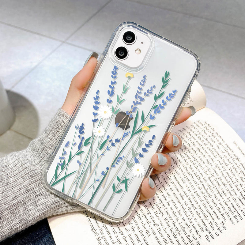 For iphone 11 Case Flower Case For iphone 13 Case Fundas iPhone XR 12 13 14 Pro XS Max 6s Plus Mini SE Clear Case