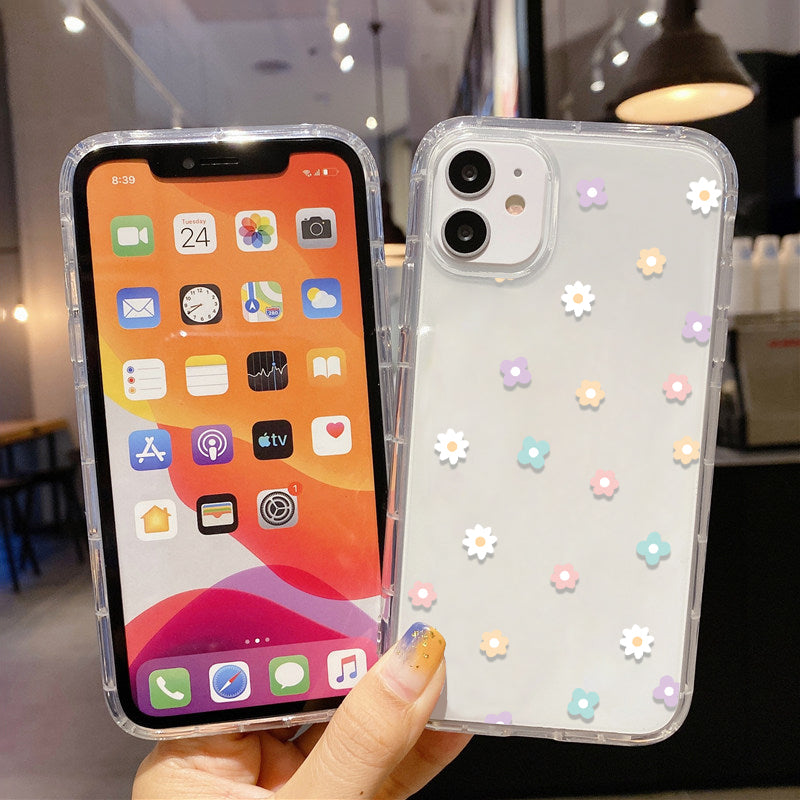 For iphone 11 Case Flower Case For iphone 13 Case Fundas iPhone XR 12 13 14 Pro XS Max 6s Plus Mini SE Clear Case